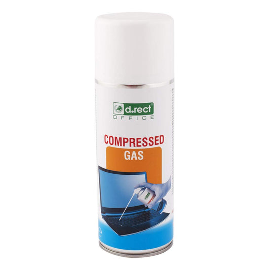 D.RECT Druckluftspray 400ml - Air Duster Spray für PC, Reinigungsset Druckluftreiniger - Compressed Air für die Reinigung von Tastatur, Computer, Kamera, Handy