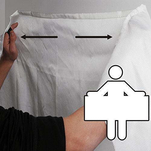 Smartwares 10.014.60 Feuerlöschdecke – 100 x 100 cm – Glasfasertuch – zur ersten Hilfe – inkl. Schutztasche mit Öse zur Aufhängung – nach EN1869:1997