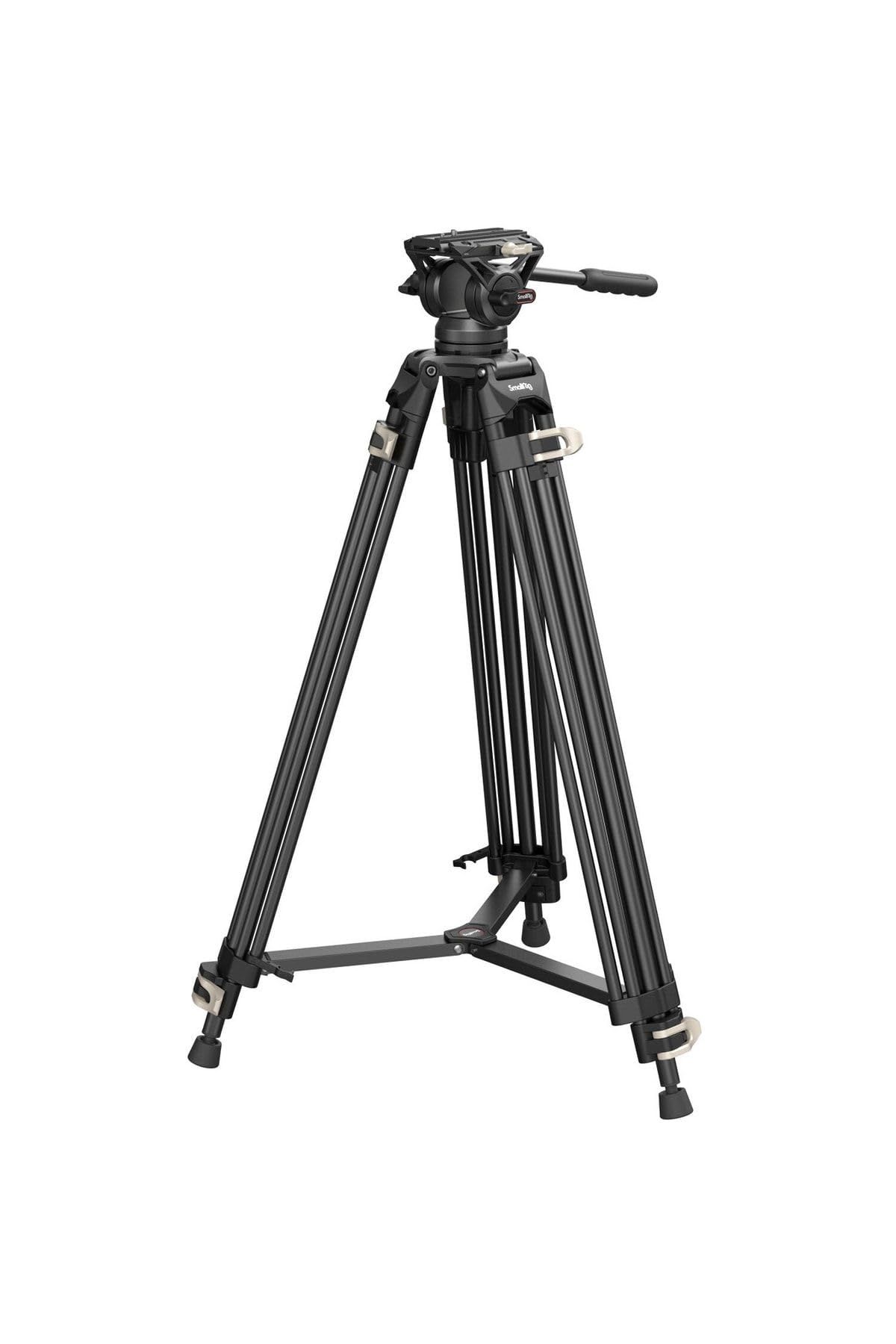 SMALLRIG Videostativ, 73-Zoll (186 cm) Heavy Duty Tripod Hochleistungs Stativ mit 360-Grad-Fluidkopf und Schnellwechselplatte für DSLR, Camcorder, Kameras, Belastbarkeit 8 kg - 3751B