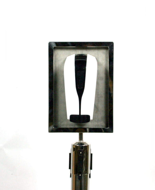 HeuSa Tech Desinfektionsständer Desinfektionsspender Hygienestation 500ml 110cm mit Plakathalter und Absperrseil