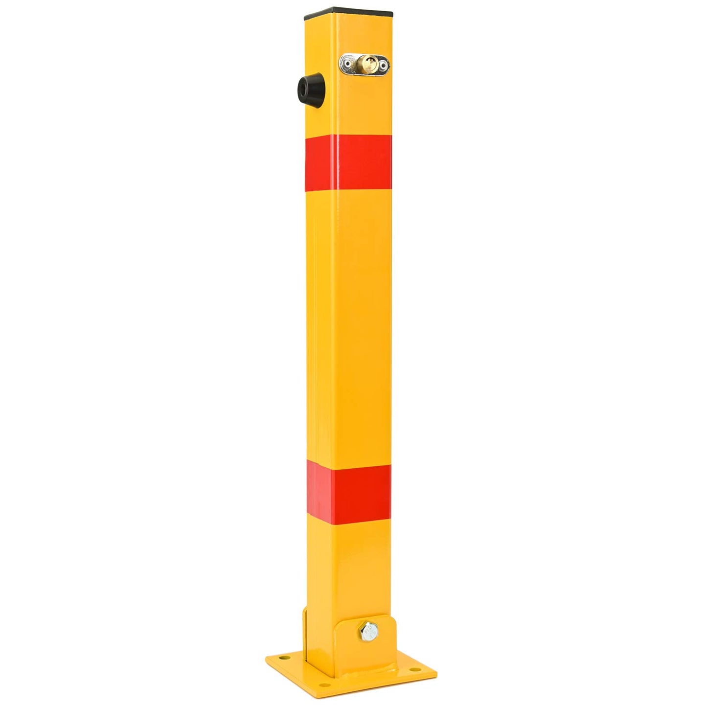 Parkpfosten klappbar – Parkplatzsperre 60x60x600 mm – Absperrpfosten Parkwatch Parkplatzbügel, Absperrung für Stellplatz, Stahl, klappbarer Pfosten für private Parkplätze SN1807 (1 Stück)
