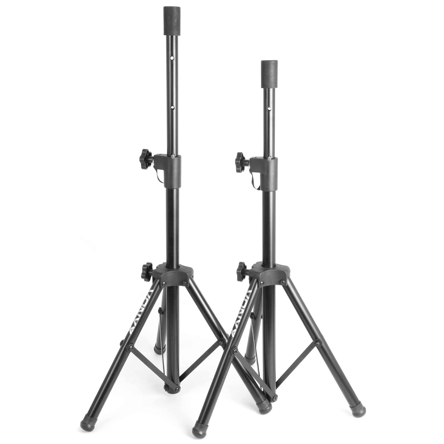 Vonyx LS02K Boxenstativ, Boxenständer, Lautsprecher Stativ, 67-115 cm, bis 20 kg, 35MM mit Sicherheitsstift, Lautsprecherständer höhenverstellbar, Boxen Stativ Speaker Stand - Schwarz