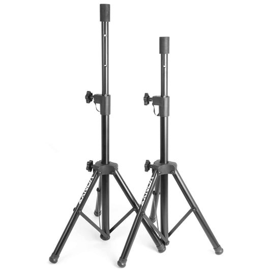 Vonyx LS02K Boxenstativ, Boxenständer, Lautsprecher Stativ, 67-115 cm, bis 20 kg, 35MM mit Sicherheitsstift, Lautsprecherständer höhenverstellbar, Boxen Stativ Speaker Stand - Schwarz
