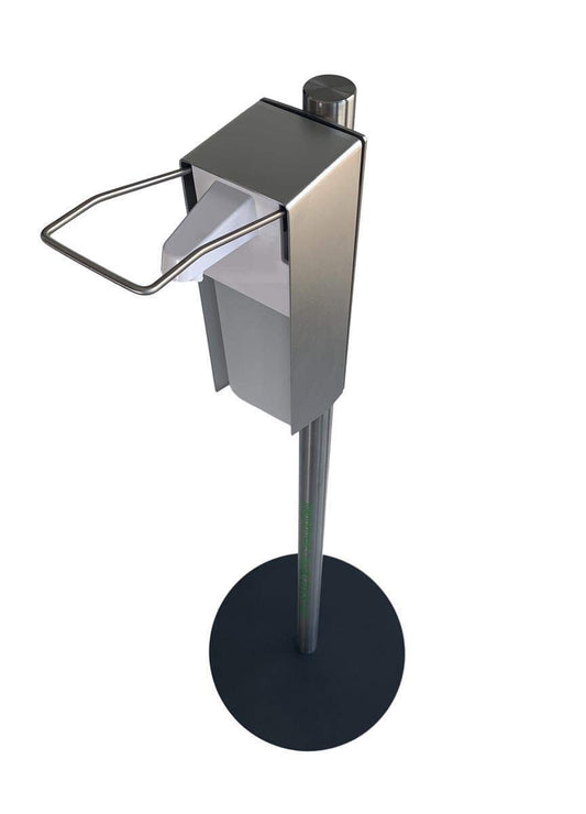 Mobile Hygienestation HS-100 für z.B Desinfektionsmittel oder Handpflegeprodukte | 500ml Behälter | Sockel Anthrazit