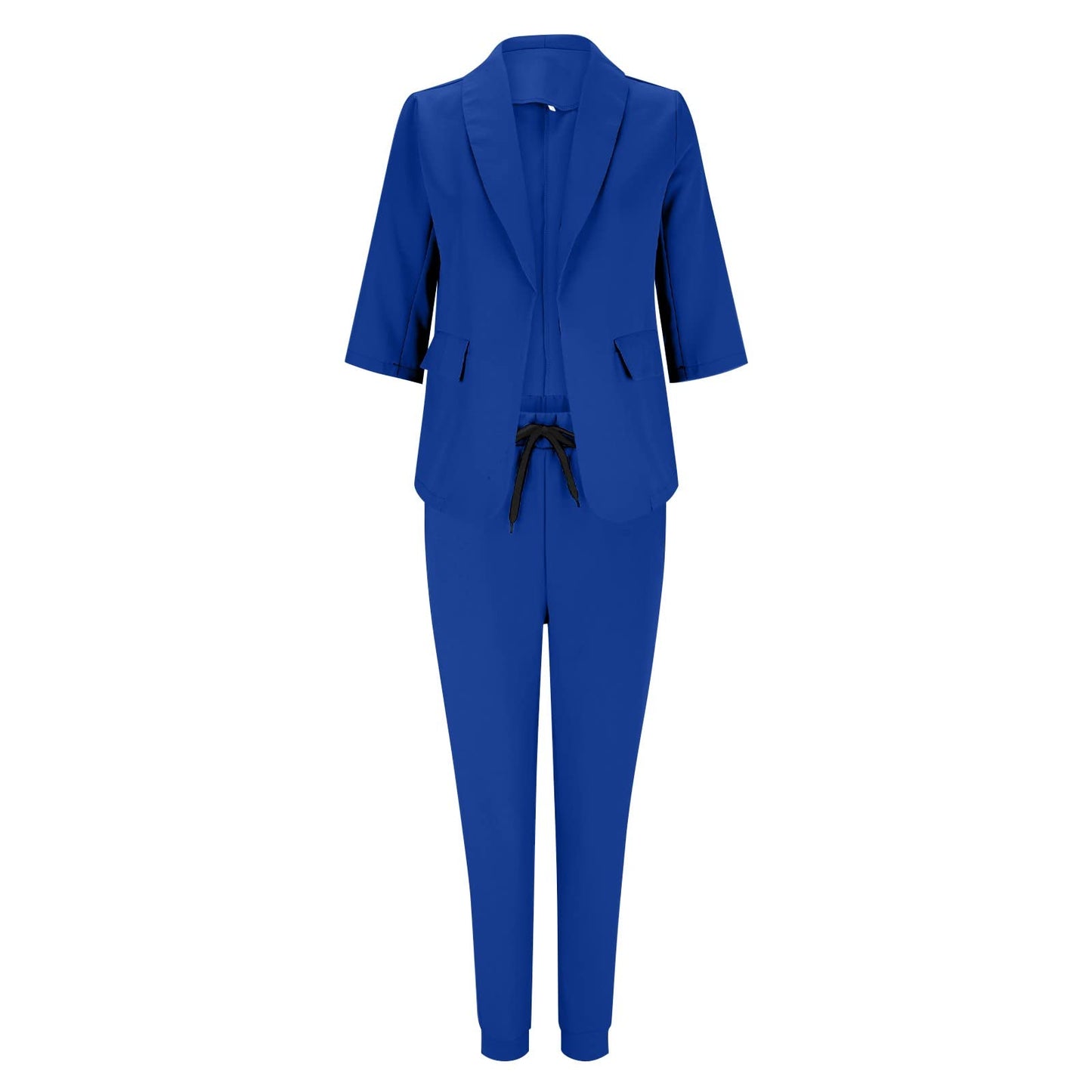 Hosenanzug Damen Elegant Business Anzug Set Hosenanzug Blazer Hose 2-teilig Anzug Karo Kariert Zweiteiler Slimfit Streetwear Festlich Sportlich Hosenanzug