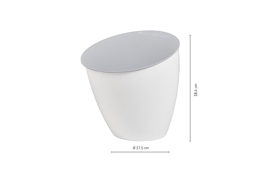 Mepal - Küchenabfalleimer Calypso - Kleiner Mülleimer mit Deckel - Komposteimer Küche - Ideal für die Küchenorganisation - Küchenhelfer & Spülmaschinenfest - 2200 ml - Nordic black