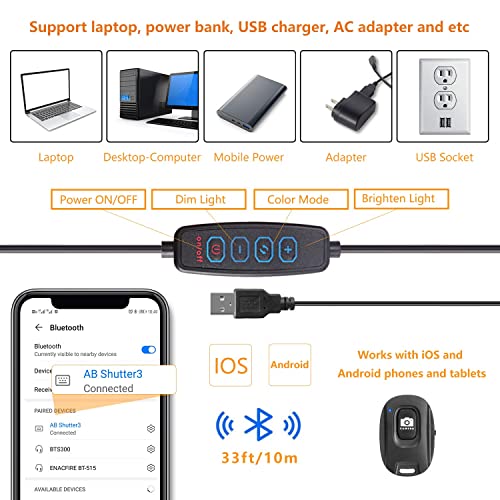 PEYOU Ringlicht mit Stativ Handy,[Tablet-Halter] LED Ringlight mit Tischstativ(12"/185cm),1 Satz für alle Geräte,für YouTube, Selfie, Live-Stream, Makeup,Fotografie,Kompatibel mit Smartphone, USB