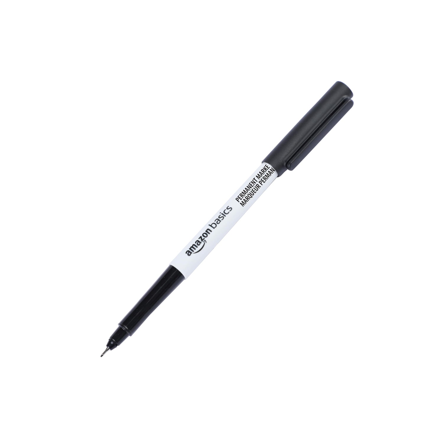 Amazon Basics – Permanentmarker, ultra feine Spitze, 24 Stück, Mehrfarbig