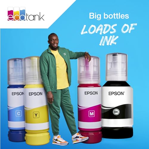 Epson EcoTank 102 Original Tinte in Flaschen, Multipack mit vier Farben