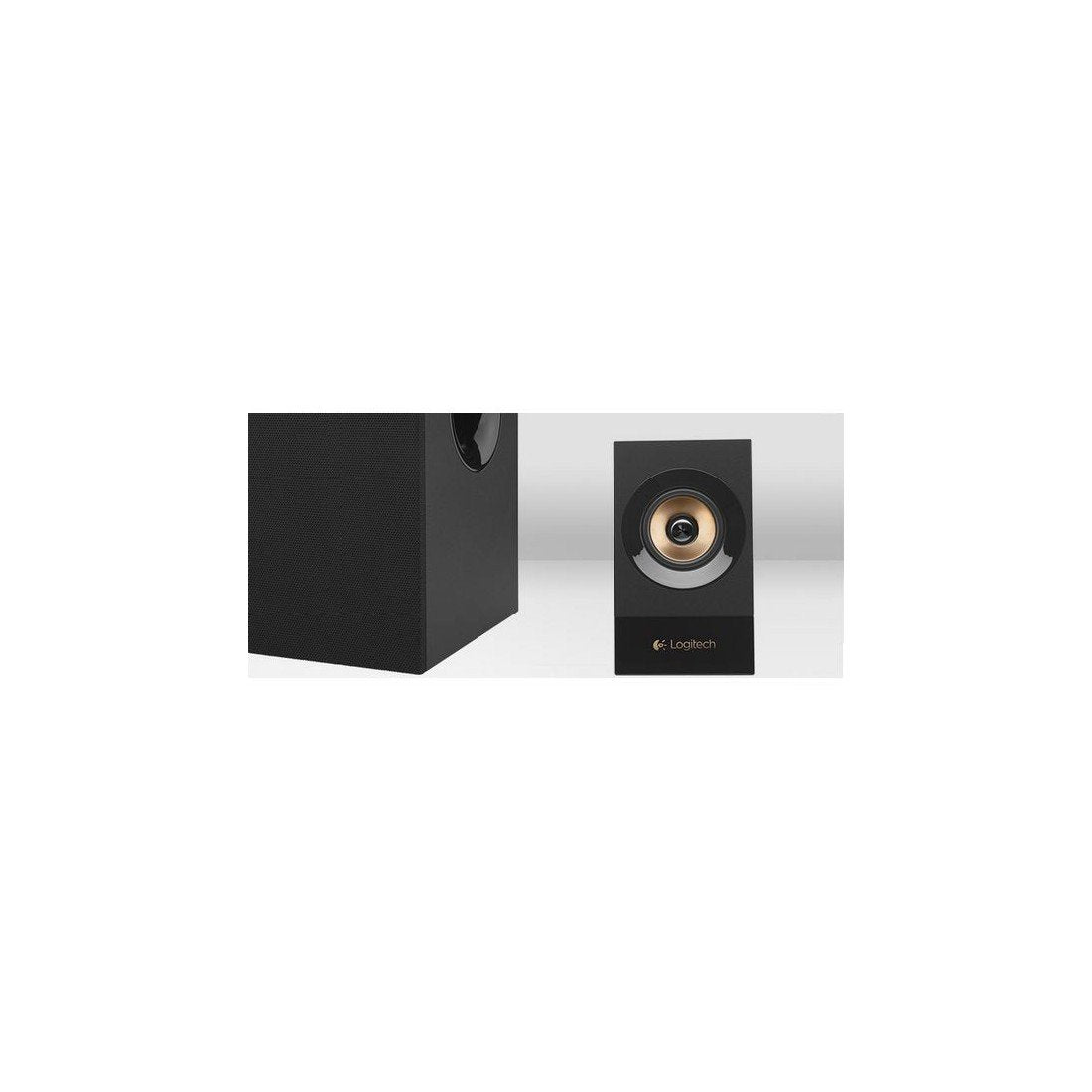 Logitech Z533 2.1 Lautsprecher-System mit Subwoofer, 120 Watt Spitzenleistung, 3,5 mm Eingang, Kopfhörerbuchse, Multi-Device, Bedienelemente am Steuergerät, EU Stecker, PC/TV/Tablet - Schwarz