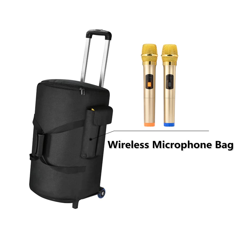 Janjunsi Reisetrage Tasche für Sony SRS-XV500 SRS-XP500 Wireless Portable Speaker Kompatibel mit JBL PartyBox 110, PartyBox Club 120 Partylautsprecher (Schwarz)