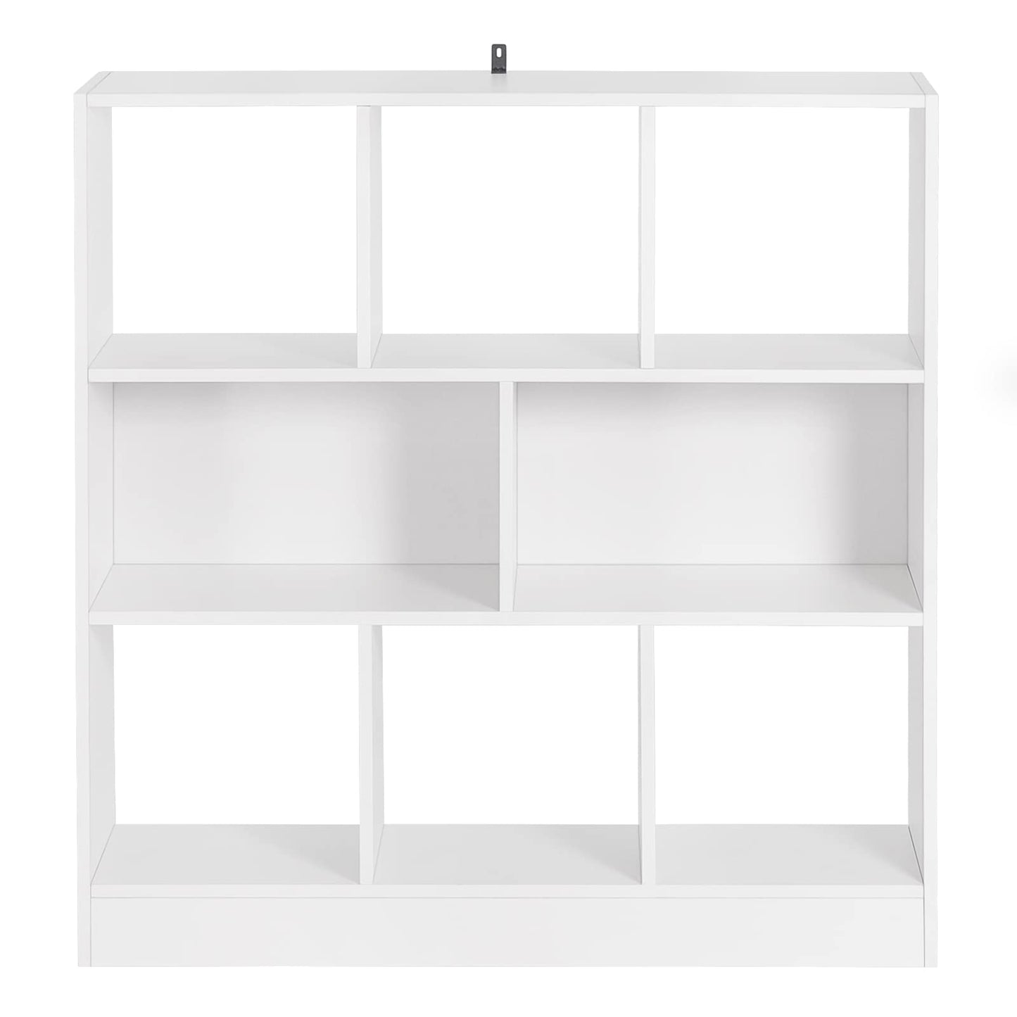 WOLTU Bücherregal Raumteiler Regal Bücherschrank Standregal Lageregal Aufbewahrungregal mit 8 Fächern Aktenregal für Wohnzimmer, Kinderzimmer und Büro, Weiß SK021ws