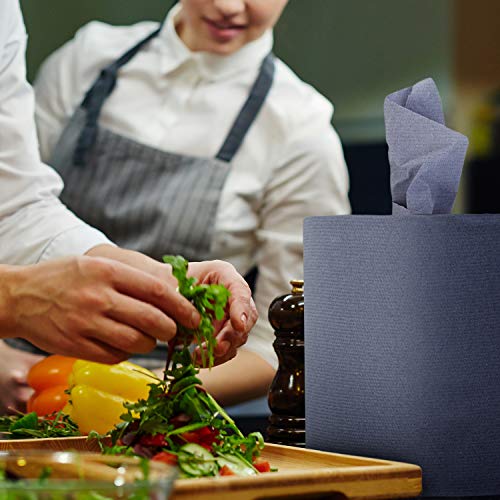 AmazonCommercial Papierwischtücher, 2-lagig Centrefeed-Rolle Recycelt, 6 Rollen (1 packung), 450 Blätter per Rolle, Blattgröße: 30 x 20 cm