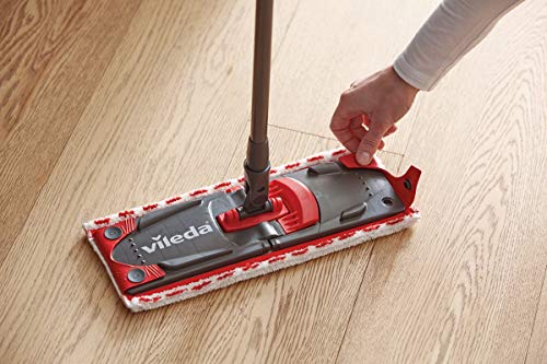 Vileda ULTRAMAX 2in1 Komplett-Set, Bodenwischer-Set mit Eimer, Flachwischer und Microfaser- Wischbezug