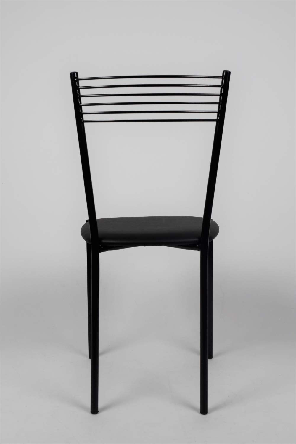 Tommychairs Elegance Stühle 4er Set Schwarz – Moderne Polsterstühle aus Italien
