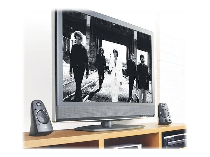 Logitech Z623 Lautsprecher-System mit Subwoofer, Satter Bass, 400 Watt Spitzenleistung, THX-Zertifiziert, 3.5mm & Cinch-Eingänge, Multi-Device, EU Stecker, PC/PS4/Xbox/TV/Smartphone/Tablet - Schwarz