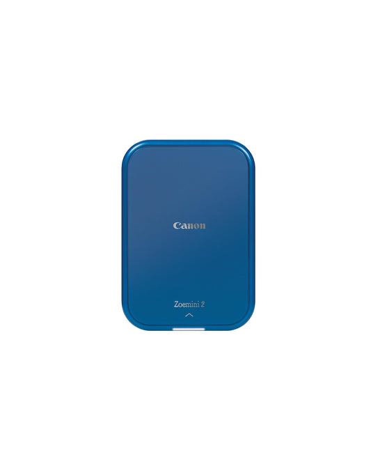 Canon Zoemini 2 Mini Fotodrucker mobil tragbar unterwegs Hosentasche Printing KIT (Fotodruck 5x7,6 cm, Smartphone + Tablet, eingebauter Akku) Marineblau [+ 20er Zink Druck-Set + 10er Circle Sticker]