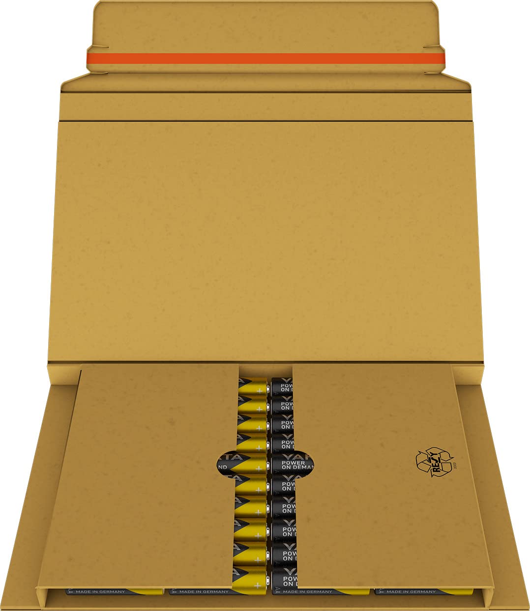 VARTA Batterien AA, 40 Stück, Power on Demand, Alkaline, 1,5V, Vorratspack in umweltschonender Verpackung, ideal für Computerzubehör, Smart Home Geräte