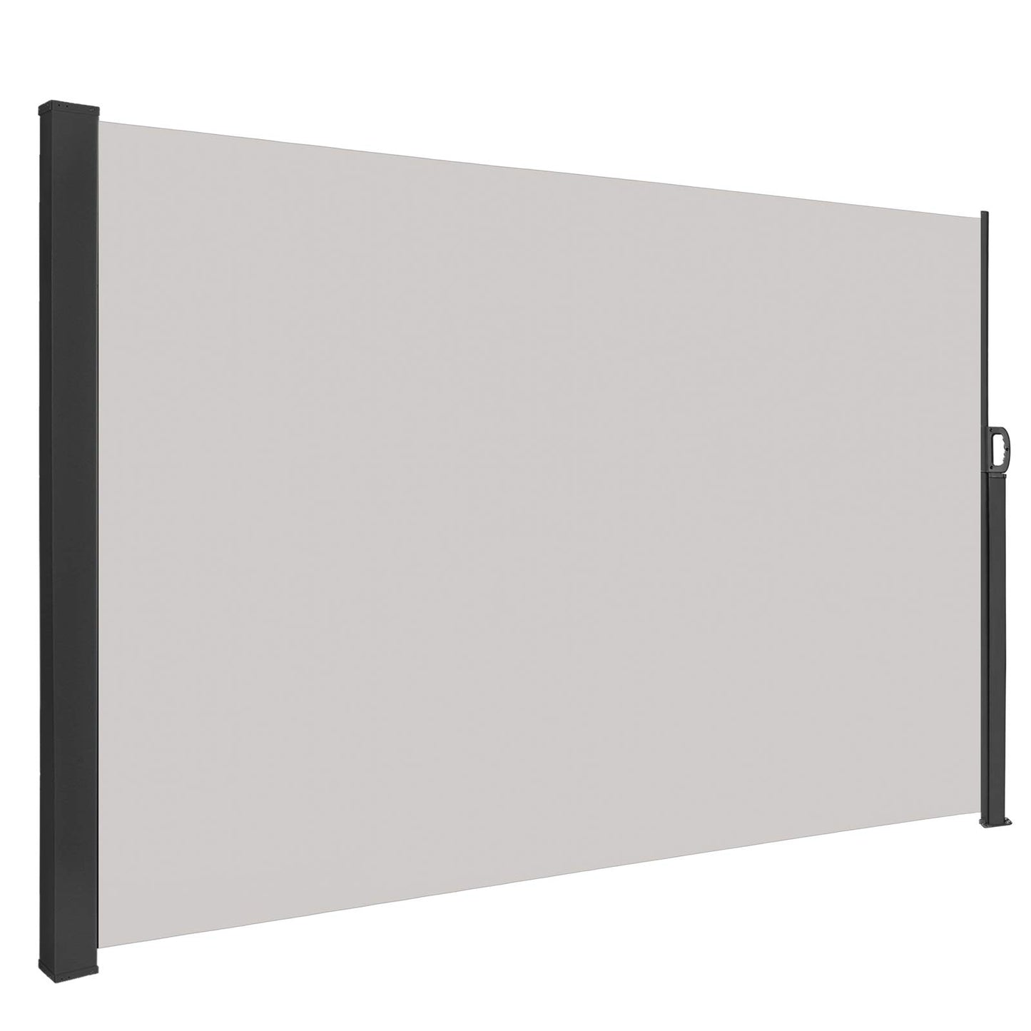 HENGMEI 180x300cm Seitenmarkise ausziehbar Sonnenschutz Sichtschutz Windschutz Verschiedene Größen für Terrasse Camping Garden (180 cm, Grau)