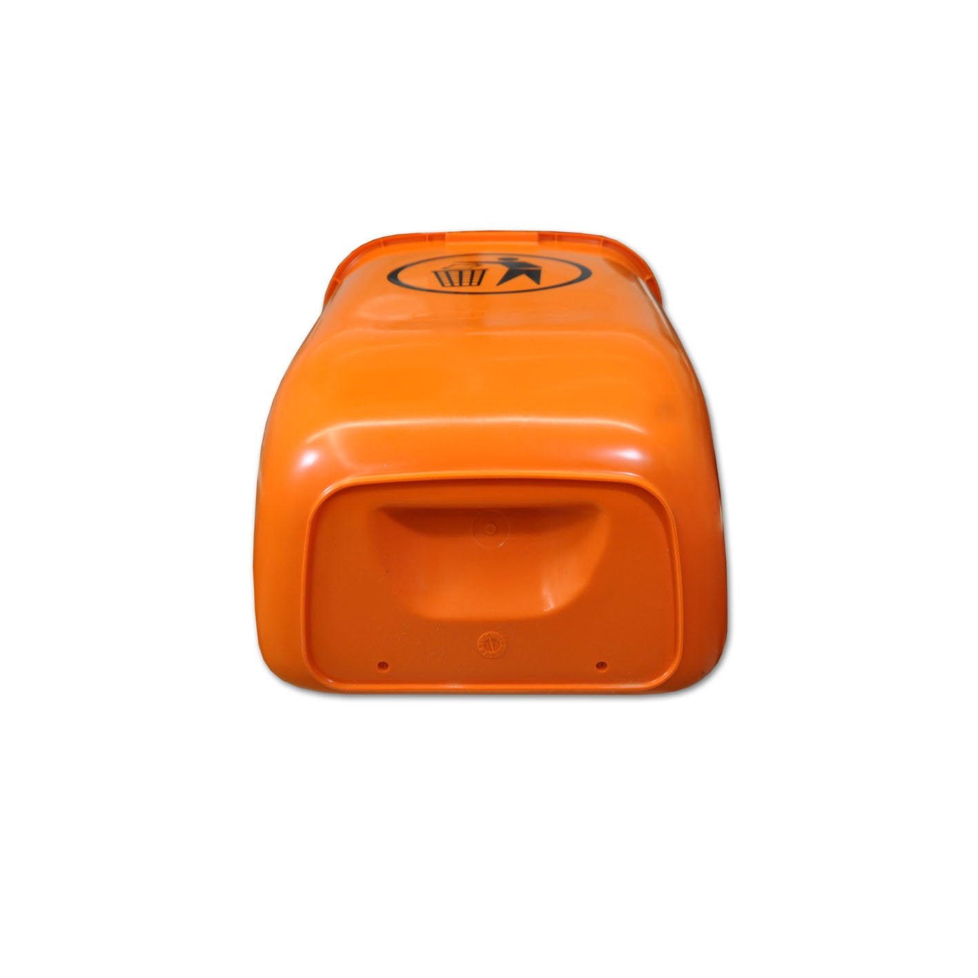 Sulo Original Set Abfallbehälter Papierkorb mit Regenhaube | Der Klassiker Made in Germany | 50 Liter | Orange | ohne Befestigungsschellen & Dreikantschlüssel | H740xB432xT256mm