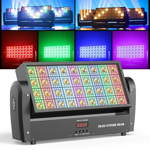 Strobe Beam Bühnenlicht, 220W LED Wallwasher Bar Effektstrahler Bühnenbeleuchtung Moving Head für Disco Party DJ Outdoor, 1 Stück
