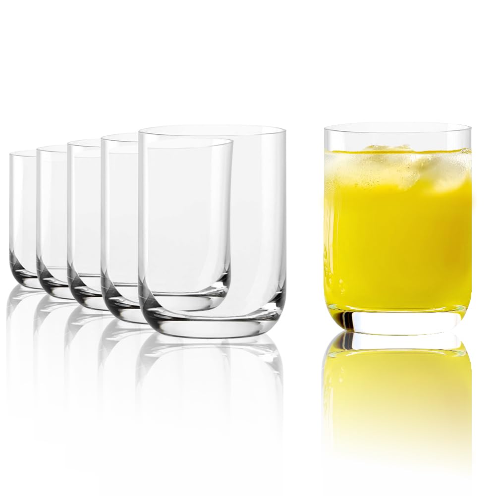 Stölzle Lausitz Saftgläser klein Classic 6er-Set 180ml – Hochwertige Trinkgläser für Saft & Wasser – Edle Wassergläser aus bleifreiem Kristallglas – Spülmaschinen- & Stoßfest, made in Germany