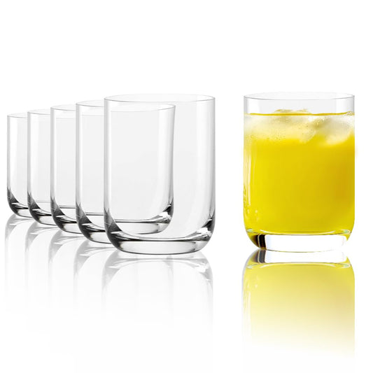 Stölzle Lausitz Saftgläser klein Classic 6er-Set 180ml – Hochwertige Trinkgläser für Saft & Wasser – Edle Wassergläser aus bleifreiem Kristallglas – Spülmaschinen- & Stoßfest, made in Germany