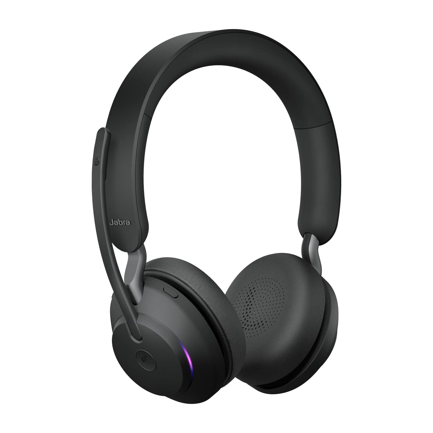 Jabra Evolve2 65 Wireless Headset – Noise Cancelling Microsoft Teams Zertifizierte Stereo Kopfhörer mit Langer Akkulaufzeit – USB-A Bluetooth Adapter – Schwarz