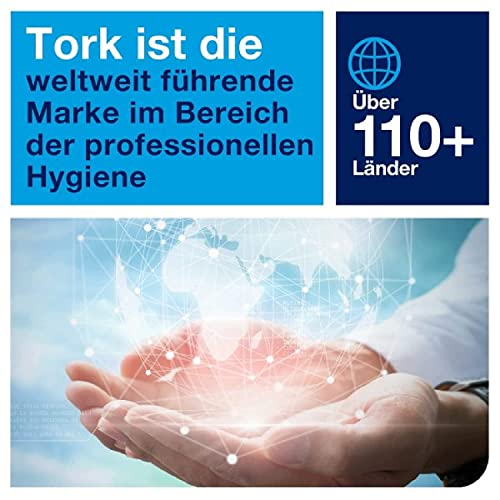 Tork Zickzack Papierhandtücher Advanced 290163 - H3 Falthandtücher für Papierhandtuchspender - saugfähig und reißfest, 2-lagig, weiß, groß - 15 x 250 Tücher
