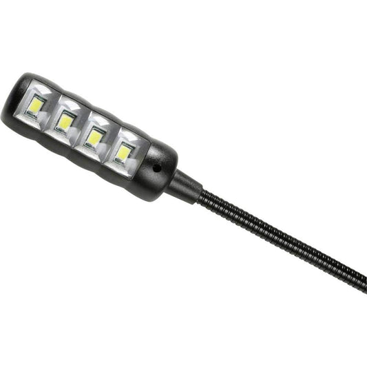 Adam Hall Stands SLED 1 Ultra USB Schwanenhalsleuchte mit 4 COB LEDs schwarz