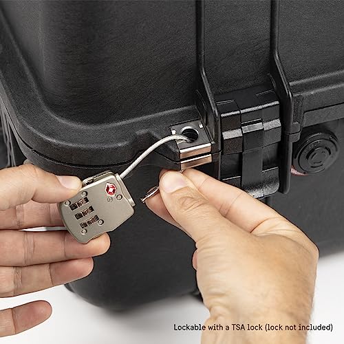 PELI 1520 Robuster Schutzkoffer für Empfindliches Equipment, IP67 Wasserdicht, 24L Volumen, Mit Schaumstoffeinlage (Anpassbar), Schwarz.