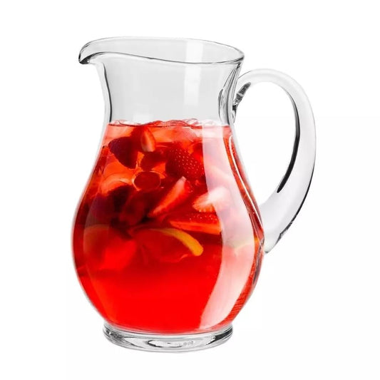 KROSNO Wasserkrug Elite | 1500 ML | Modern | Handgefertigt | Moderne | Crystalline Glas | Bleifreies Glas | Kratzfest | Perfekt für Zuhause und Restaurants | Handwäsche