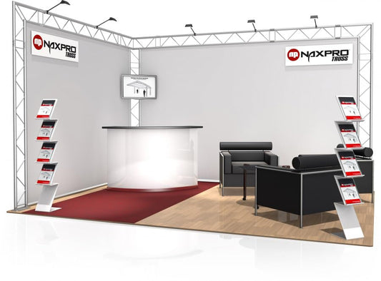 Messestand FD 22-3 x 4 x 2,5 m (LxBxH) - 12 m²
