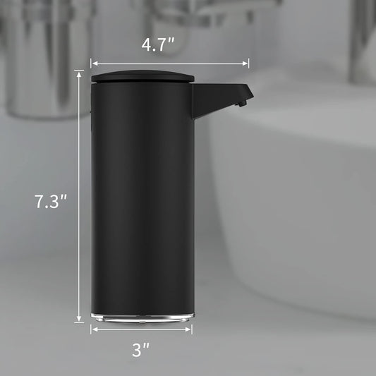 AIKE Seifenspender Automatisch Edelstahl mit Sensor Infrarot, 280ml Berührungsloser Automatischer Seifenspender USB-Aufladung