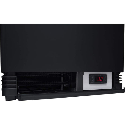 ZORRO - Kühlvitrine schwarz Kuchenvitrine Gastro - 80 Liter - R600A - 4-Seitig Doppelverglast