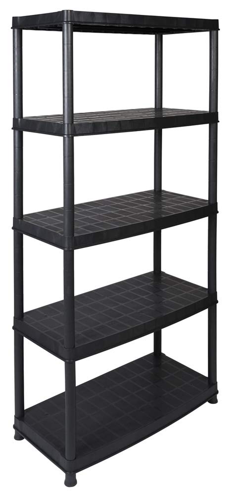 2 Stück XL Schwerlastregale, Lagerregale mit dem Maß von jeweils 85 x 40 x 185 in Schwarz. Beide Regale teilbar: Aus 2 Regalen mach 4 Regale! SGS TÜV geprüfte Qualität