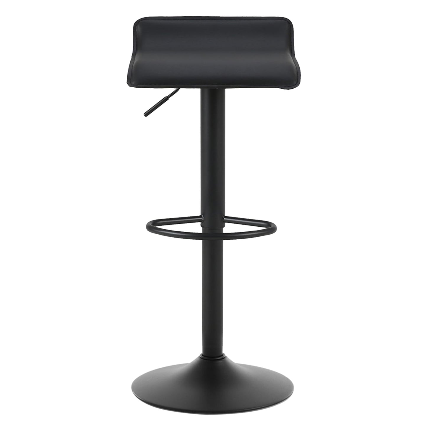 WOLTU Barhocker 2er Set Barstuhl Tresenhocker Bistrohocker Designer Hocker, höhenverstellbar drehbar, Kunstleder Stahl, Schwarz