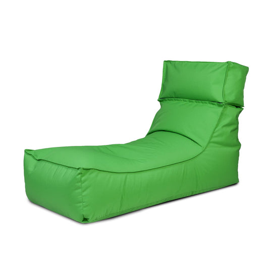 Ecopuf Outdoor Sitzsack Relaxliege Camel – wetterfester Sitzsack Sessel mit Abnehmbarer Kopfstütze – UV-resistenter Bean Bag – für drinnen und draußen