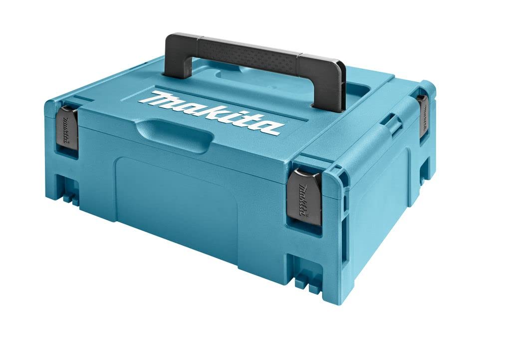 Makita 821550-0 MAKPAC Größe 2 Systemkoffer, Werkzeugkoffer, Transportkoffer, verknüpfbar an Koffersystem, mit Tragegriff, 395 x 295 x 163 mm (LxBxH)