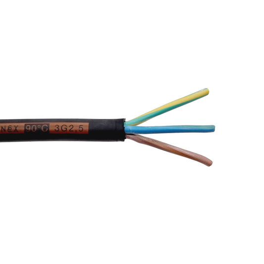 Event-Kabel CEE-Adapterleitung Campingadapter 0,5 m Gummileitung, 3x2,5mm², 250 V CEE-Stecker blau und Schutzkontaktkupplung, IP44, Wohnmobil, 3-polige Leitung, Made in Germany