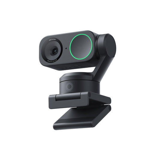Insta360 Link 2 Standard Bundle - 4K Webcam für PC/Mac, 1/2" Sensor, KI-Tracking, HDR, Mikrofon mit KI-Geräuschunterdrückung, Gestenkontrolle für Streaming, Videoanrufe, Gaming, kompatibel mit Zoom