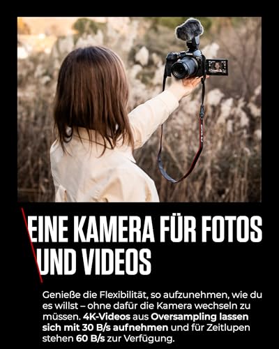 Canon EOS R7 Kamera spiegellose Camera + RF-S 18-150mm F3.5-6.3 is STM Objektiv (DSLR Upgrade, Hybridkamera, 4K/30p Videoaufnahmen, bis zu 15 B/s, WLAN) schwarz