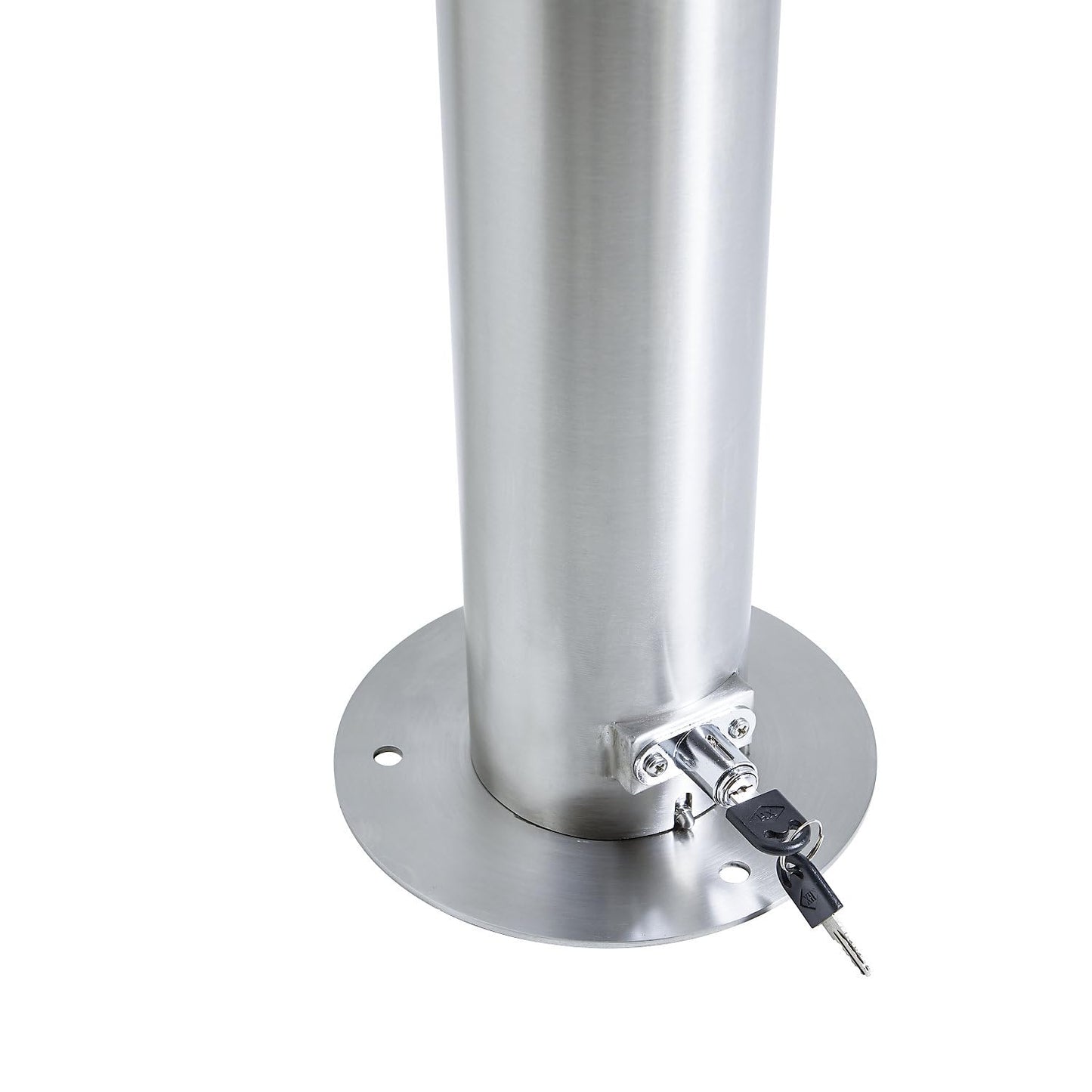 eurokraft | pro | Edelstahl-Standascher | Volumen 3,8 l | abschließbar
