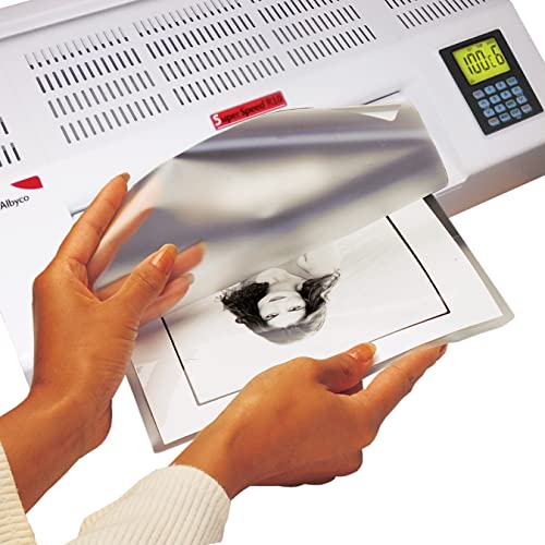 Albyco - Laminierfolien A4 Qualität 160 Mikron (2x80 Mikron) - 100 Stück - Folien A4 Glänzend, Laminiertaschen - Laminierfolie - Transparent