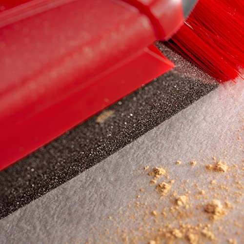 Vileda DuActiva Besen Set, 3-TLG Stiel, 2in1 Kehrset, Kein Staub Aufwirbeln, Mikroschaum, Eco-Verpackung, Perfekt für Allergiker