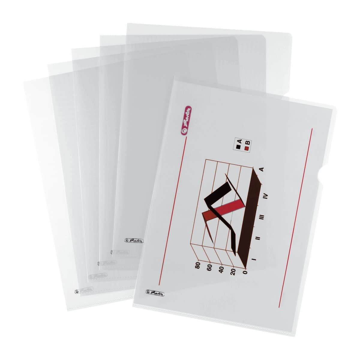 Herlitz 5914304 Aktenhülle A4 genarbt 100er Packung dokumentenecht