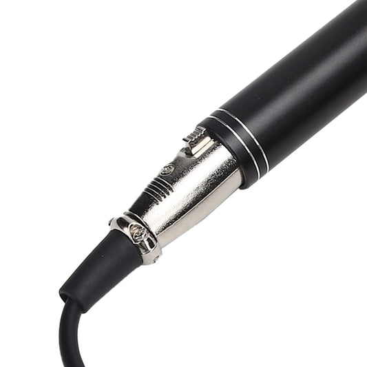 Handheld Interview Mikrofon, XLR Kondensator Gesangsmikrofon mit Richtwirkung für Meetings, von Sprechbühnen, Reportermikrofon für Smartphones, Laptops(28cm)