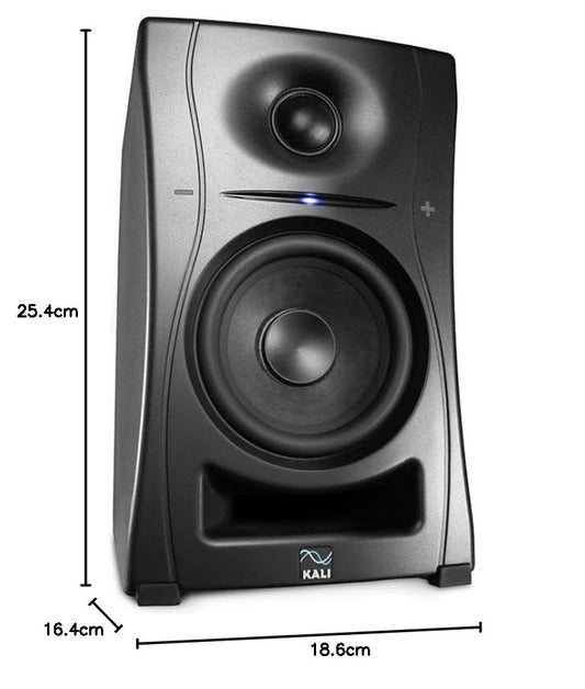 Kali Audio LP-UNF Nahfeldmonitor (160 Watt, hochwertiges Soundsystem, Studiomonitor, Boundary EQ, Hi-Fi Konnektivität mit Bluetooth/USB-C, TRS, RCA, 6,2 kg, 25,4 x 16,4 x 7,4cm), Schwarz
