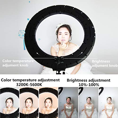 GSKAIWEN 18" 60W LED Ringleuchte Licht Set Dimmbares Kamera-Fotografie Studiolicht Video-Licht mit M