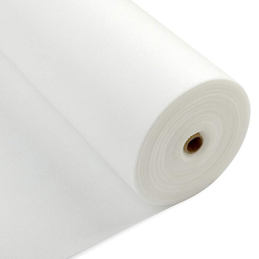 Longing Home Tischdeckenrolle, 1 × 25M, Weiß, Einweg Vlies Stoffähnlich Tischdecke Rolle, Meterware Tischtuchrolle, Geeignet Für Geburtstag, Party, Deko